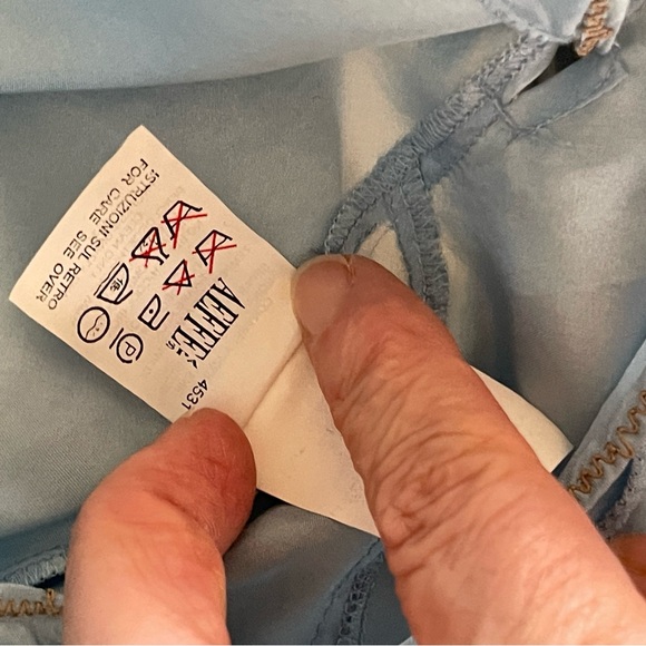 Vintage Philosophy by Alberta FERRETTI Light Blue Top - Picture 16 of 16